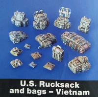 assembly unpainted scale 135 us rucksack and bags vietnam historical miniature resin model garage kit