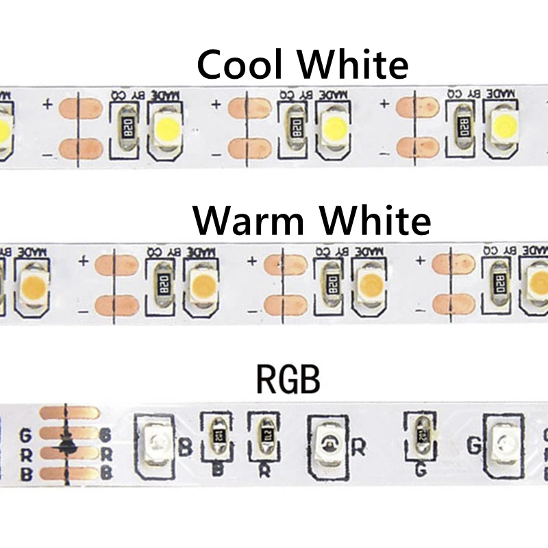 SMD3528 DC5V светодиодный гибкий изолента ленты RGB белый/теплый белый Светодиодные