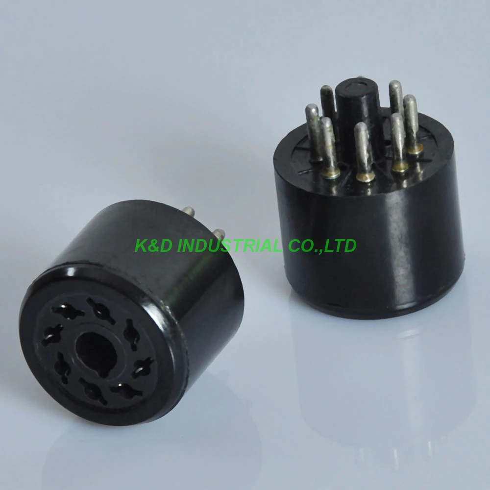 2 шт 8Pin Noval вакуумный бакелитовый пробоотборник разъем тестирования 6L6 6V6 6SN7 EL34 KT88 6550 ламповый усилитель части