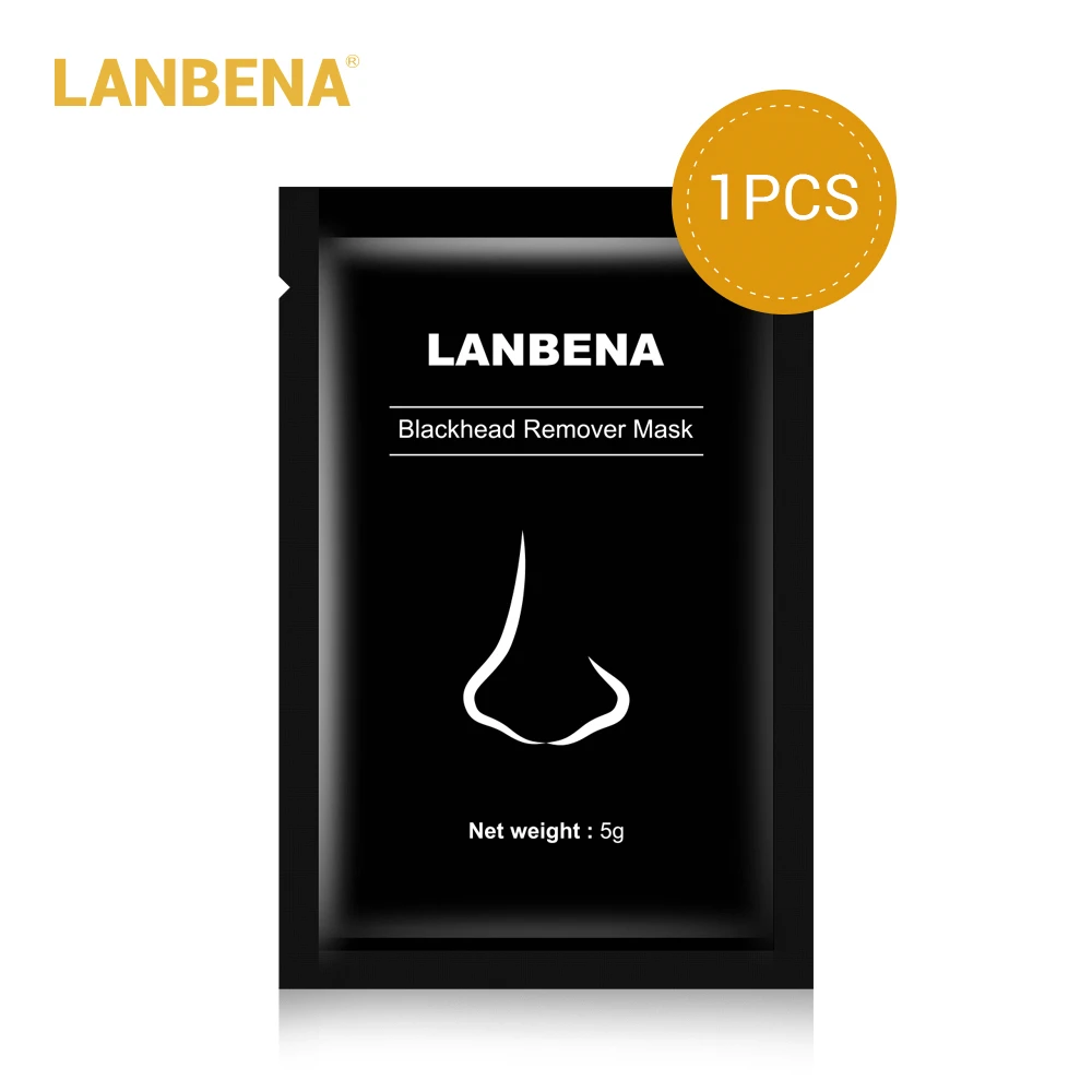 1 PC LANBENA 10/5/1 шт., удаление угрей, носовая черная маска Уход за лицом грязи уход против акне отшелушивающая маска пористая полоска по уходу за кожей пилинг TSLM2 - Цвет: 1 PC
