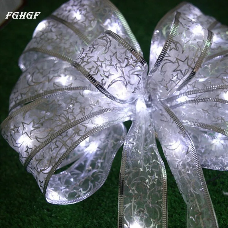 FGHGF 4 м лента с бантом бабочкой 40LED гирлянда для свадьбы рождественской вечеринки