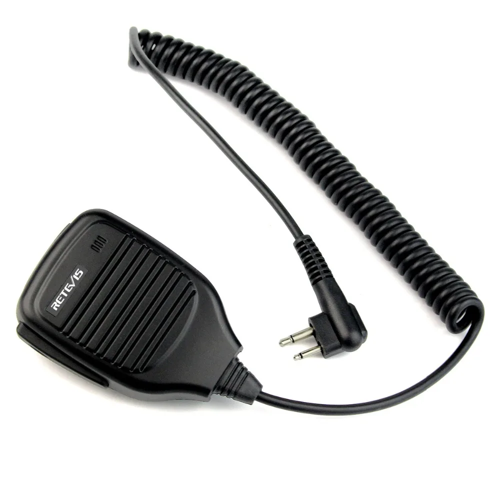 Retevis R-321 2Pin PTT Динамик микрофон для Motorola GP68 GP300 GP2000 для HYT TC-500 TC-610 TC-700 иди и болтай Walkie Talkie “иди и аксессуары