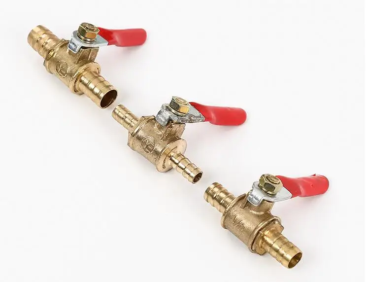 2 шт./компл. латунный двухсторонний пагода шаровой клапан прямая труба