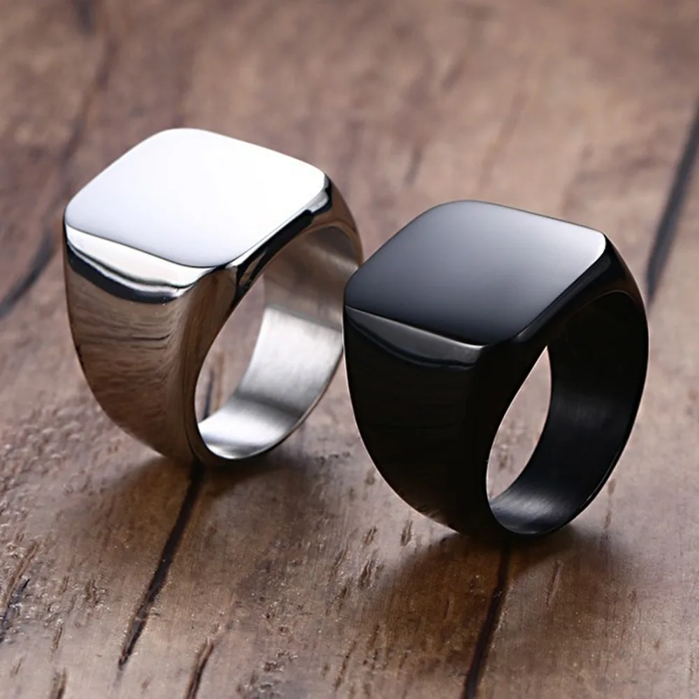 Кольцо мужское черное в стиле рок-панк вечерние 7 до 12 | Украшения и аксессуары