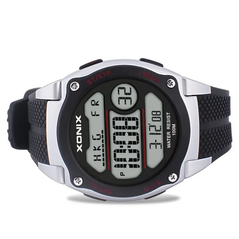 Спортивные брендовые Роскошные мужские часы серебристые многофункциональные