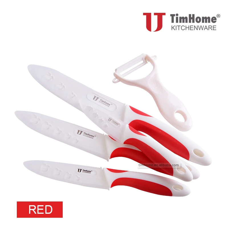 Оригинал Timhome Циркония кухонный нож набор Керамических ножей 3 &quot4&quot 5 &quot6&quot