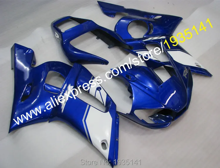 Для Yamaha YZFR6 обтекателя Синий Белый YZF R6 1998 1999 2000 2001 2002 YZF-R6 капот кузов запчасти