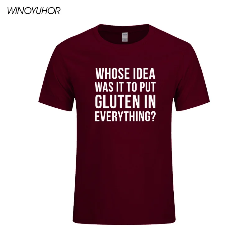 Забавная мужская летняя футболка с надписью The Gluten In Always|t-shirt for men|funny t-shirtmen summer |