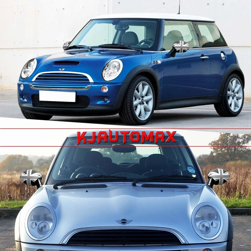 Автомобильный Стайлинг для MINI COOPER R50 R52 R53 боковое зеркало крышка пластиковая крышка 2001-2006 аксессуары(рулевой правый+ левый