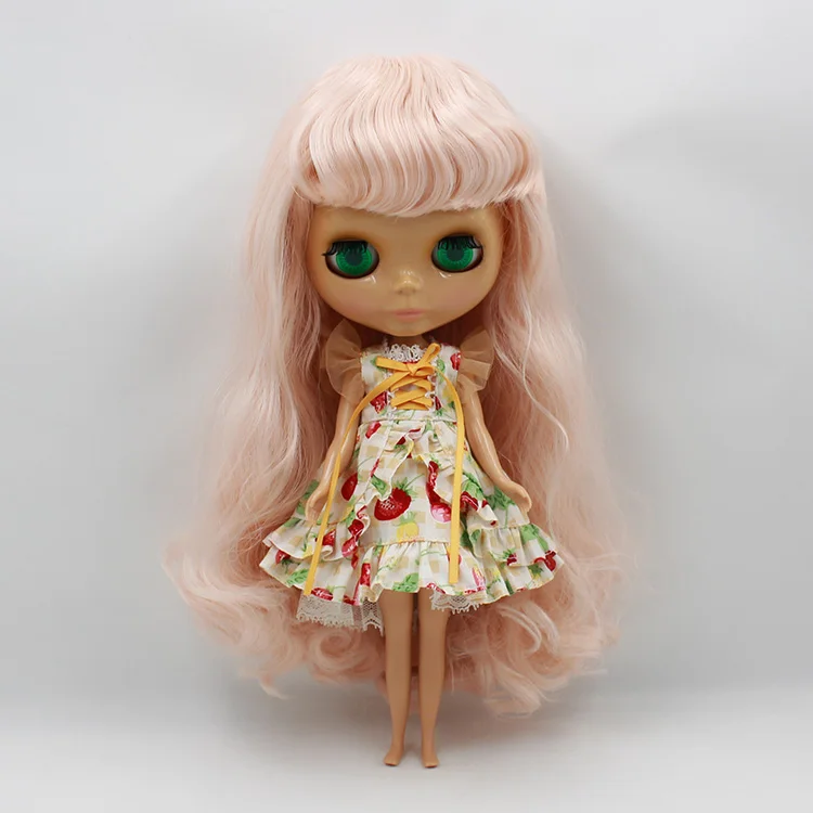 Бесплатная доставка Обнаженная кукла розовая краска для волос Заводская