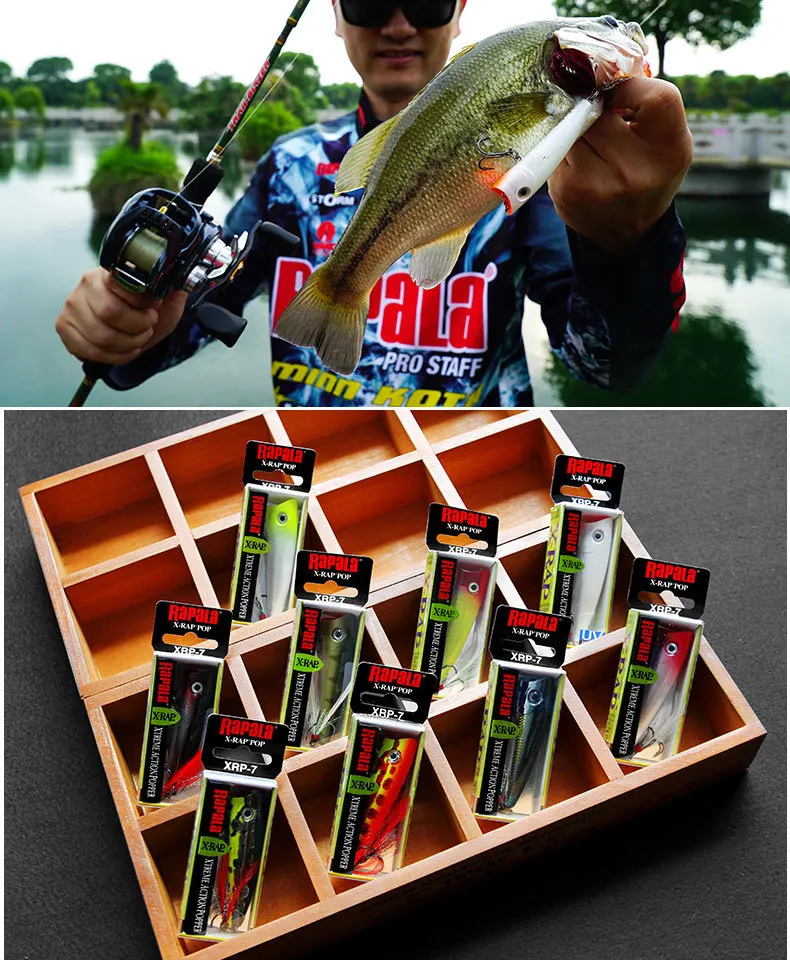 Rapala бренд X-Xrp07 поверхности воды литья рыбалка приманка 11g 7 см 3D тела с крючками два № 5 жестких с крючком