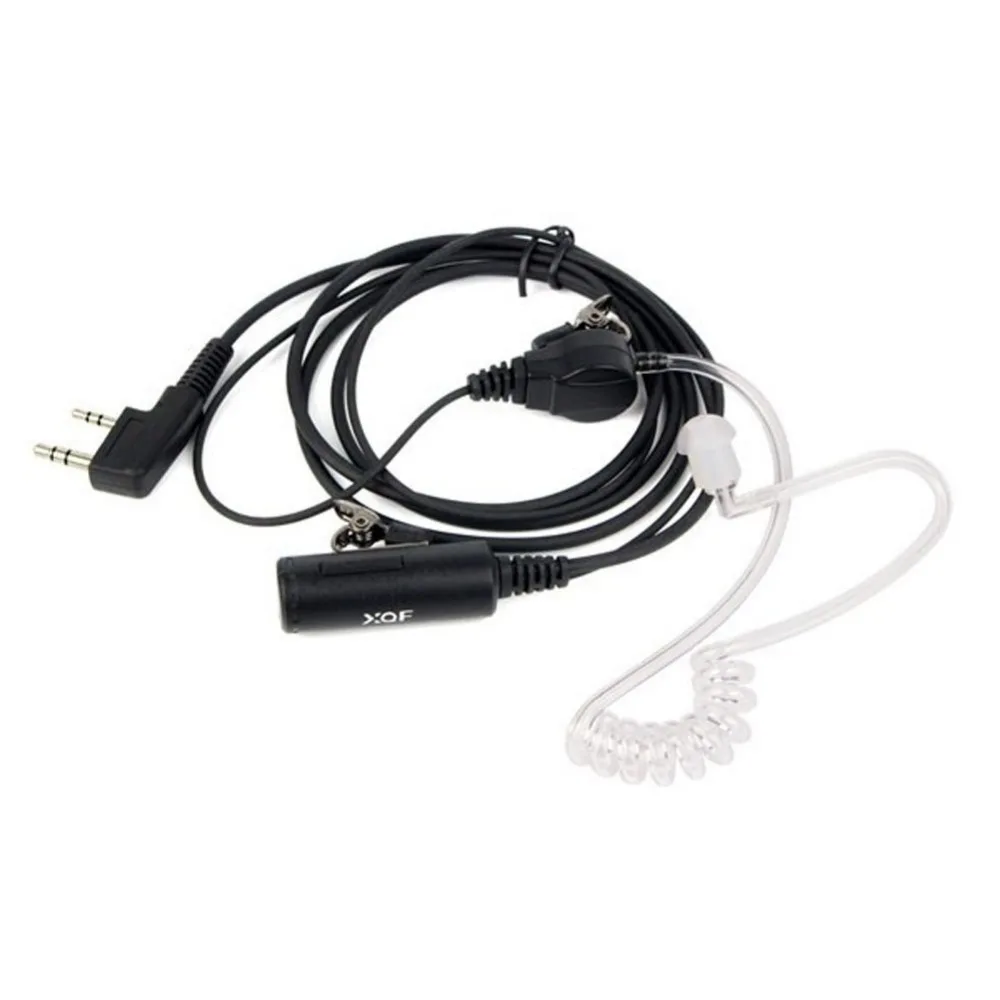 Секретная Акустическая трубка PTT + VOX для 2 контактный Kenwood WOUXUN baofeng двухстороннее