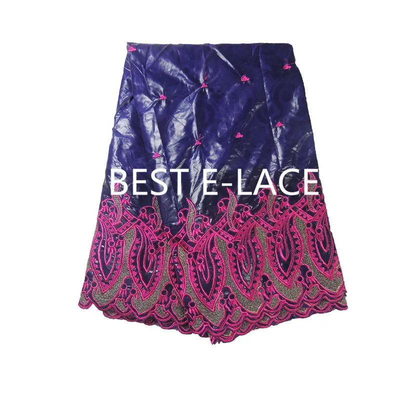 Африканский базен выскочка ткани Высокого качества африканская riche getzner черный