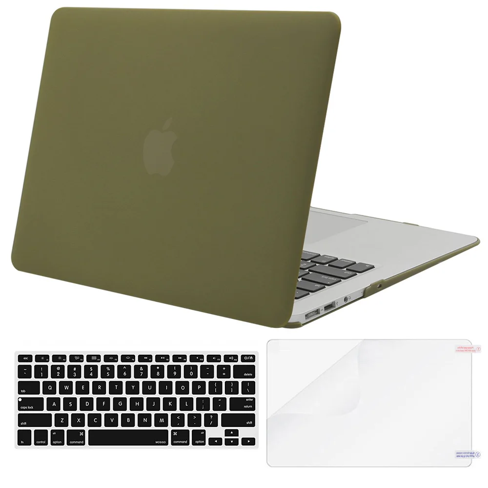 MOSISO ноутбук матовая поверхность чехол для ноутбука Macbook Air 13 Pro 13 retina A1502 выпуск 2013 Тетрадь заменить для переноски Чехол - Цвет: Capulet Olive