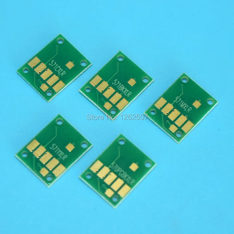 PGI 370 CLI 371 5 цветов тонер Автоматический сброс чип для Canon Pixma mg5730 MG 5730 TS5030 TS6030 pgi cli