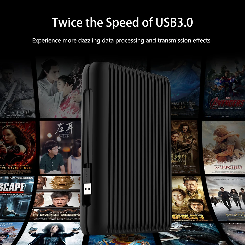 ORICO 2 ТБ USB3.1 Gen2 TYPE C 3 5 10 Гбит/с высокоскоростные противоударные Внешние жесткие