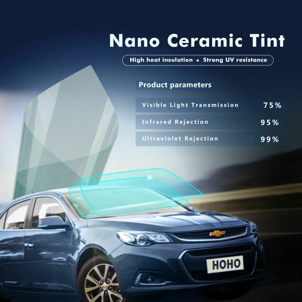 Автомобильная Тонировочная пленка для окон дома VLT75 % нано керамическая