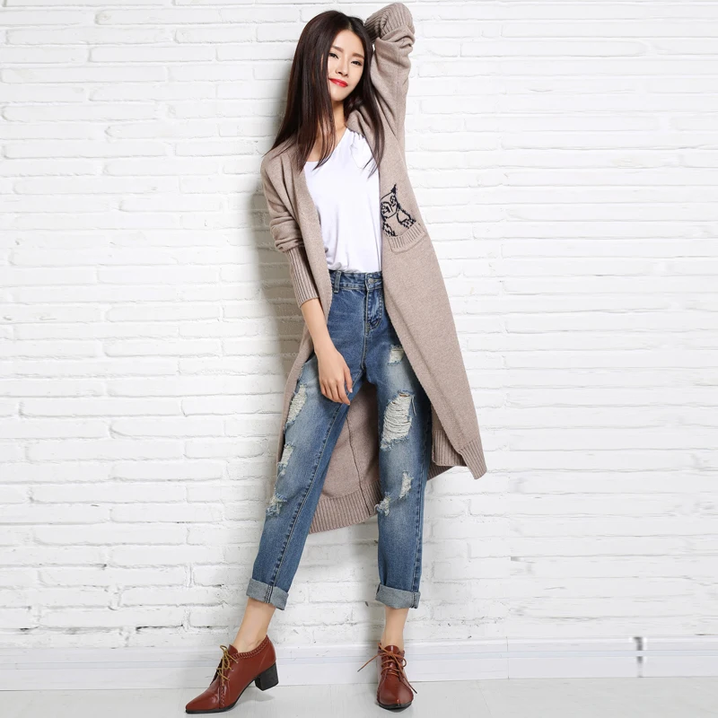 Новинка весна осень женский шерстяной вязаный кардиган| |