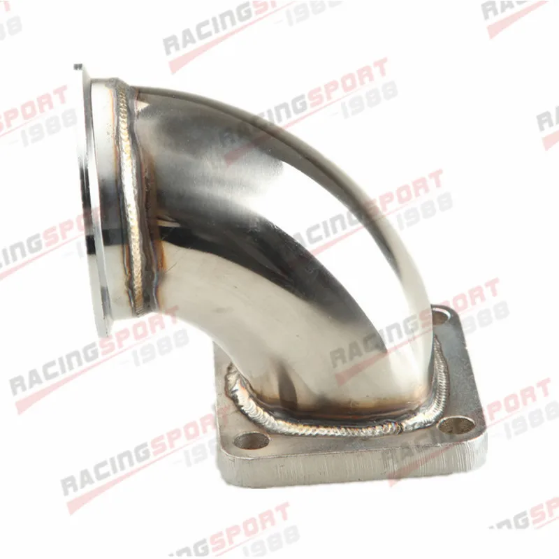

CNC T4 Turbo Exhaust Flange to 3" Inch V-Band Flange 90 Degree Elbow Adapter