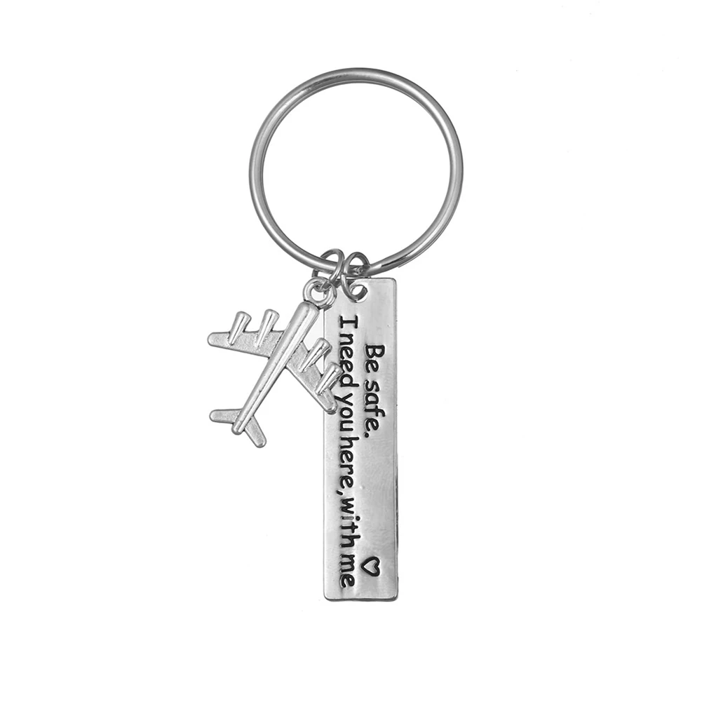 Автомобиль самолет подвеска с компасом Be Safe буквы сплав унисекс брелок для