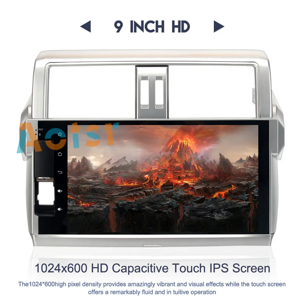 Автомобильный DVD плеер 9 &quotAndroid 8 0 GPS для Toyota Prado 150 2014 2015 с 4G 32G Octa Core стерео