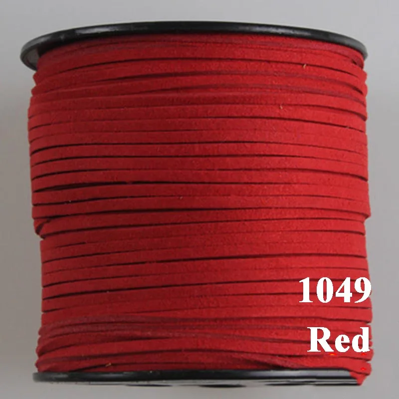 red Meetee 2,8 мм ширина 90 м/рулон кожи веревочные шнуры тканый шнур проволочное ожерелье браслет ювелирные украшения сделай сам Декор Аксессуары CD202 - Цвет: red