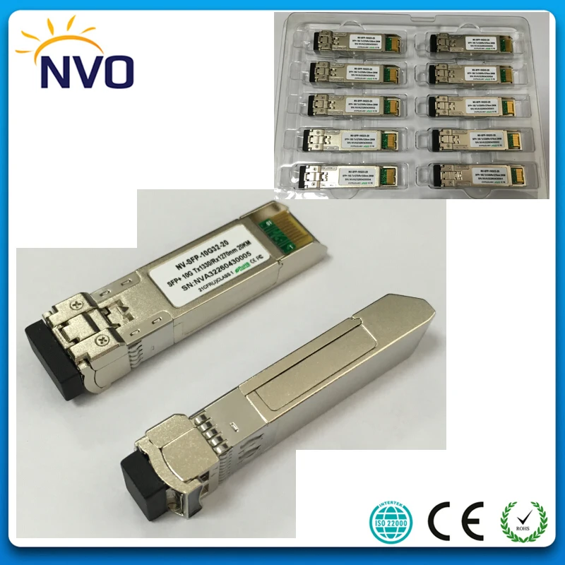 5 пар/лот волоконно-оптический двунаправленный модуль 10G 1270nm/1330nm 40km DDM WDM SFP + LC