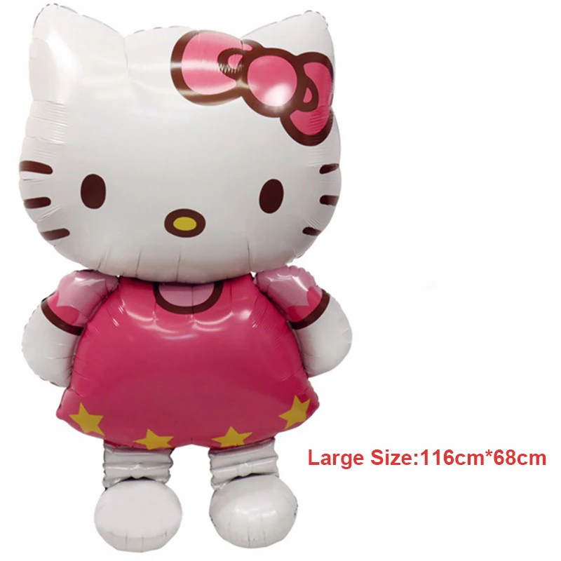 116*68 см размер L Hello Kitty кот фольга шар 80*48 M мультфильм украшение для дня рождения