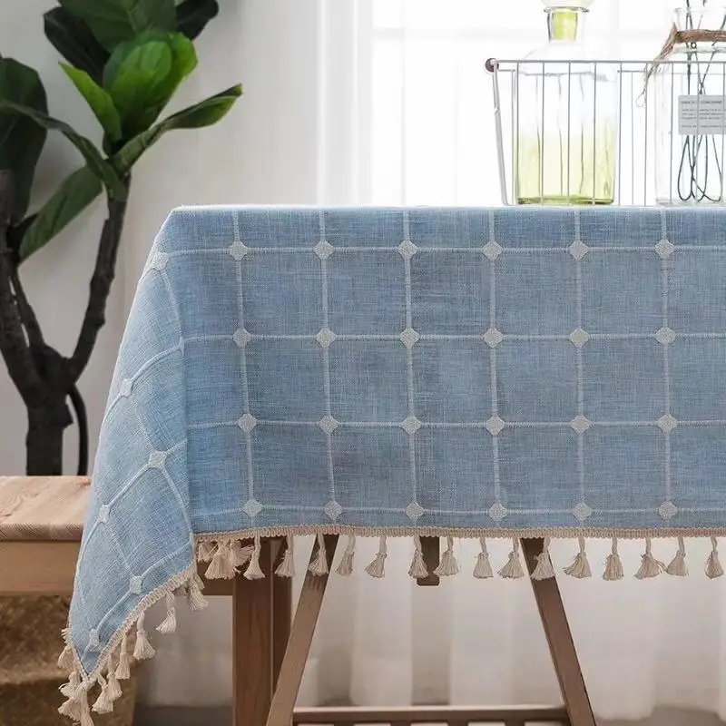 Coffee Table Desk Cover Round Rectangle Tablecloths with Flower Pattern | Дом и сад