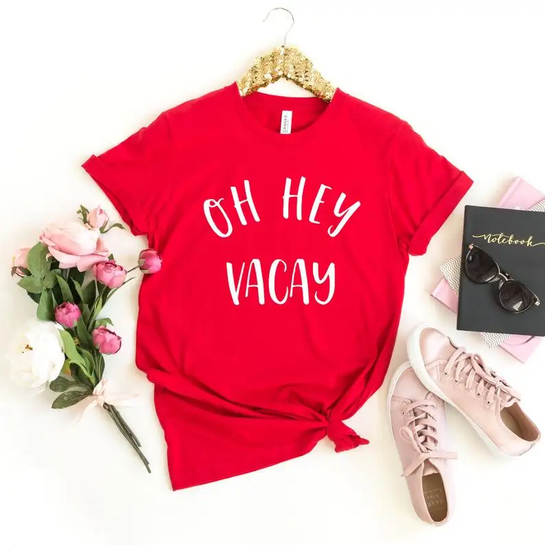 Новое поступление рубашка Skuggnas для отпуска Oh Hey Vacay семейные рубашки футболки