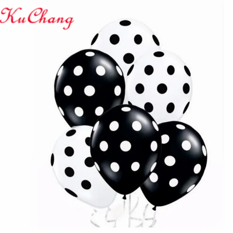 30 шт. шары Божья коровка черные красные воздушные шары globos Божья коровка вечерние воздушные шары на день рождения свадебные волны Точка Baby Shower Декор