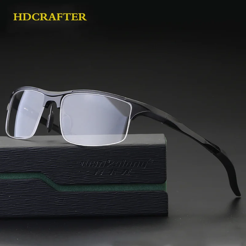 Алюминиевая оправа для очков HDCRAFTER Мужская оптическая коррекции зрения при
