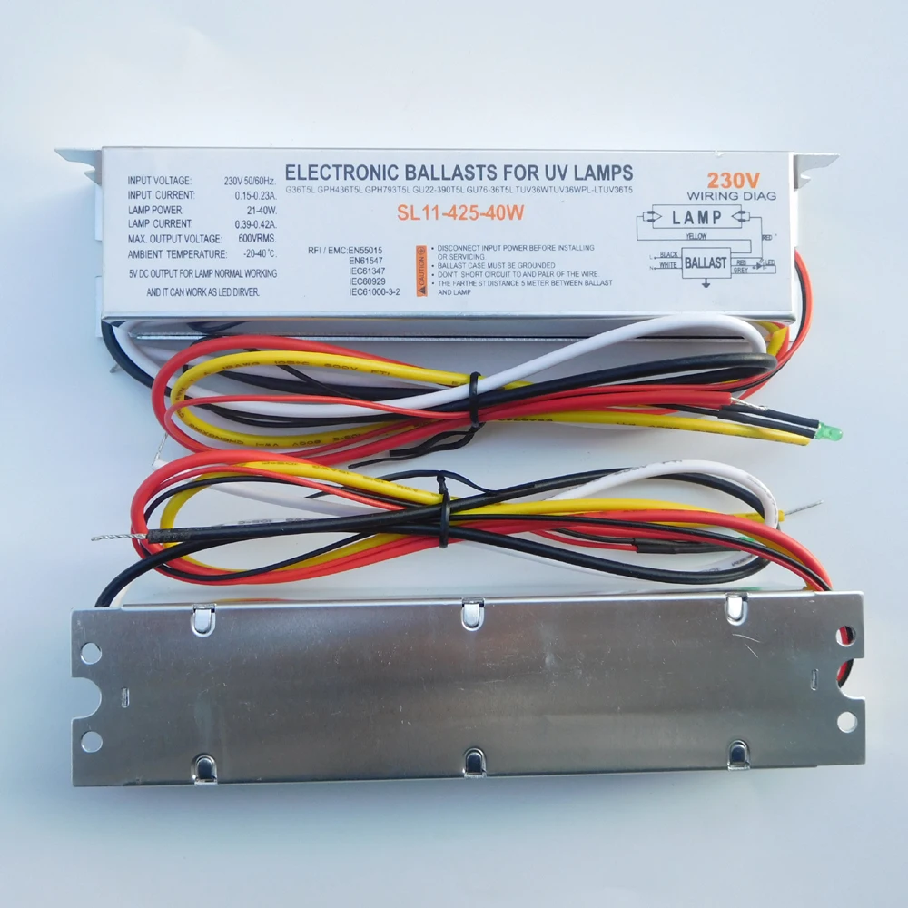 SL11 425 40W бактерицидные лампы ЭПРА T5 40 Вт пускорегулирующий аппарат для УФ ламп