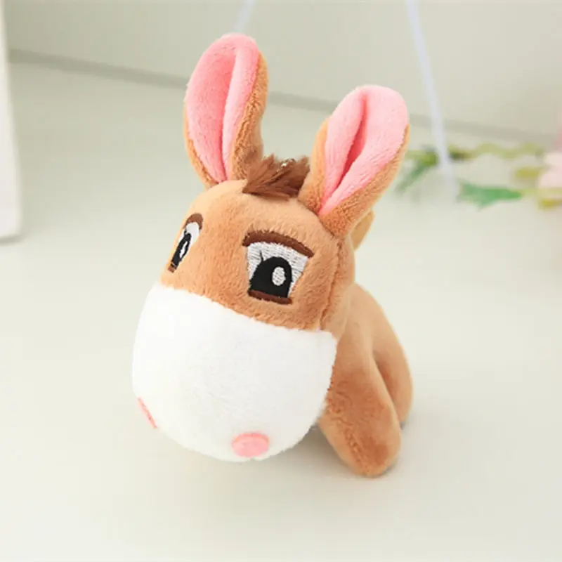 1 шт. 10 см милый плюшевый осел уплотненные брелоки мягкие маленькие подвески