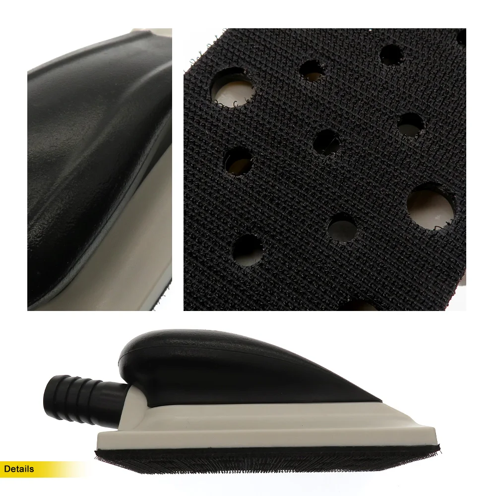 

125x70mm Vacuum Hand Sanding Block Dust-free Multi Hole Hook and Loop