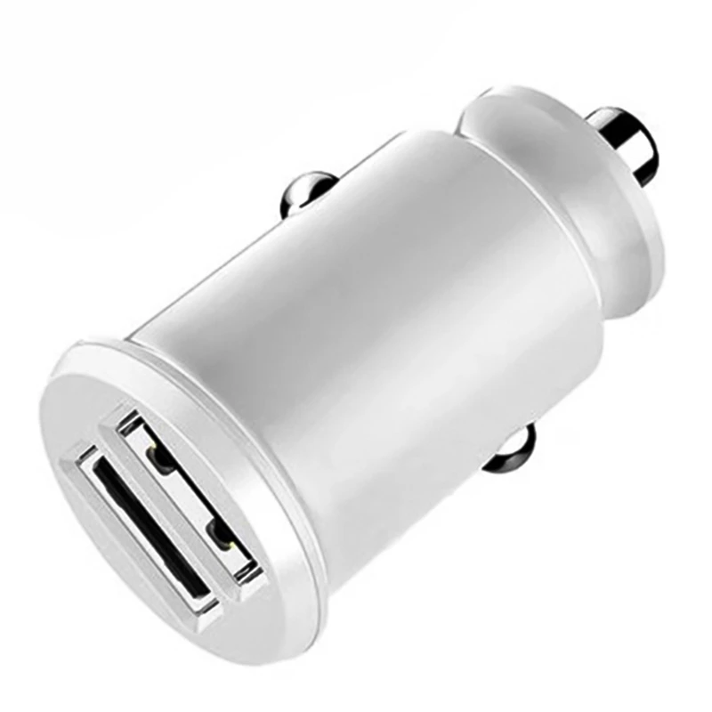 Автомобильный мини-устройство для автомобиля с двумя портами USB Зарядное устройство для Phone 5V 3.1A Авто Зарядное устройство Автомобильный адаптер-Зарядное устройство для мобильных телефонов и планшетов 2 Порты и разъёмы автомобильного зарядного устройства