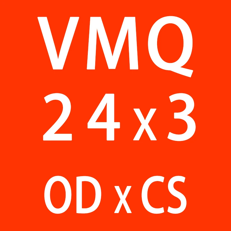 5 шт./лот красные силиконовые кольцо из силикона/VMQ-хомут с круглым воротником для мальчиков и девочек 3 мм Толщина OD21/22/23/24/25/26/27/28/29/30*3 мм резиновое уплотнительное кольцо уплотнения прокладки кольцо - Цвет: OD24mm