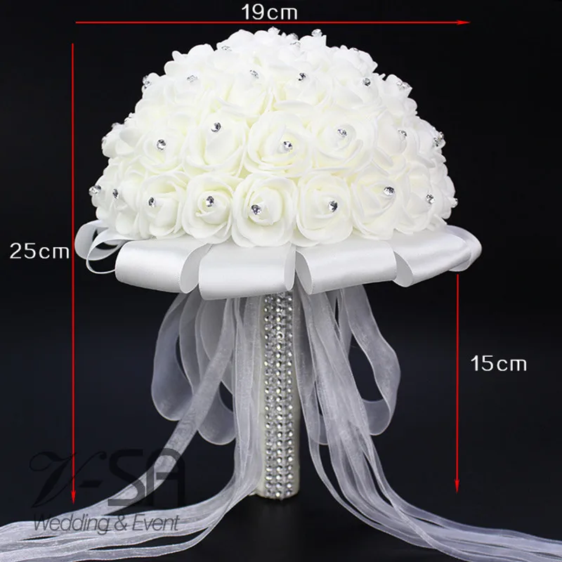 Цветочный свадебный букет потрясающие Искусственные Свадебные букеты с