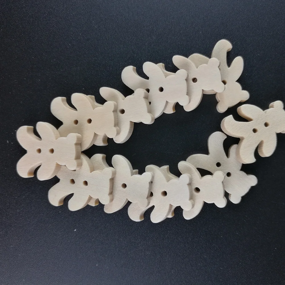 50 шт. деревянные пуговицы с 2 отверстиями | Дом и сад