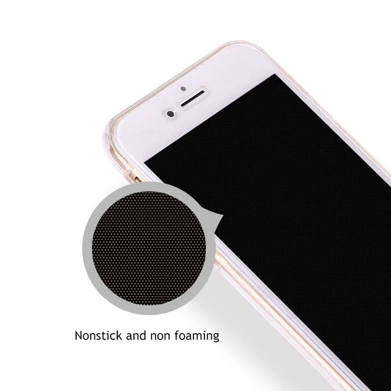 Для iPhone 8 7 6 чехол Ультратонкий ТПУ мягкий простой 360 полная защитная крышка для