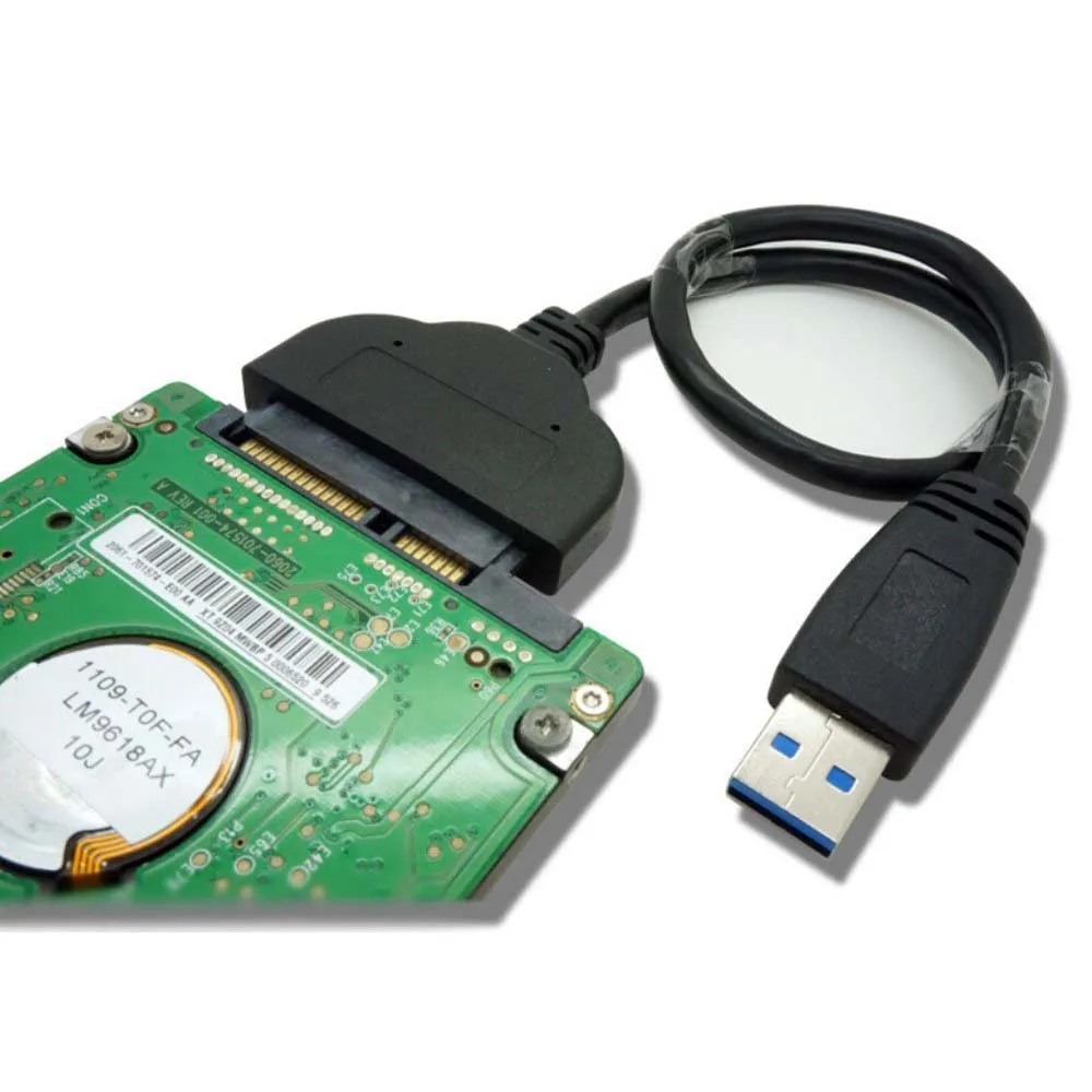 USB 3 0 до 2 5 дюйма SATA II жесткий диск Кабель-адаптер (черный) |