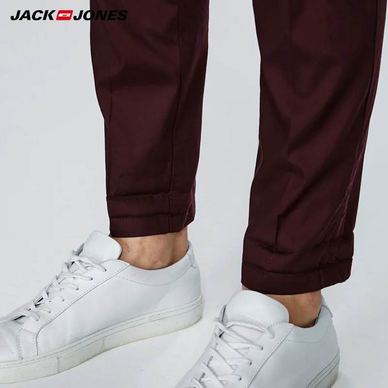 Jack Jones весна осень Брендовые мужские модные брюки хлопок зауженные повседневные брюки | 217314521