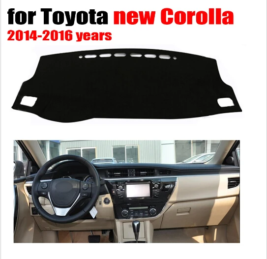 Крышка приборной панели автомобиля коврик для TOYOTA New COROLLA 2014 2016 лет левосторонний