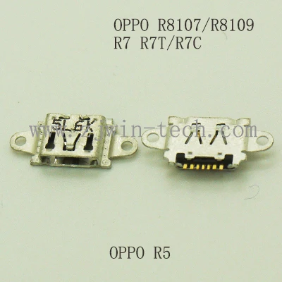 

5PCS or 50PCS/PACK Micro 2.0 connector USB jack for phone charging used for phone OPPO R5/R8107/R8109/R7/R7T/R7C