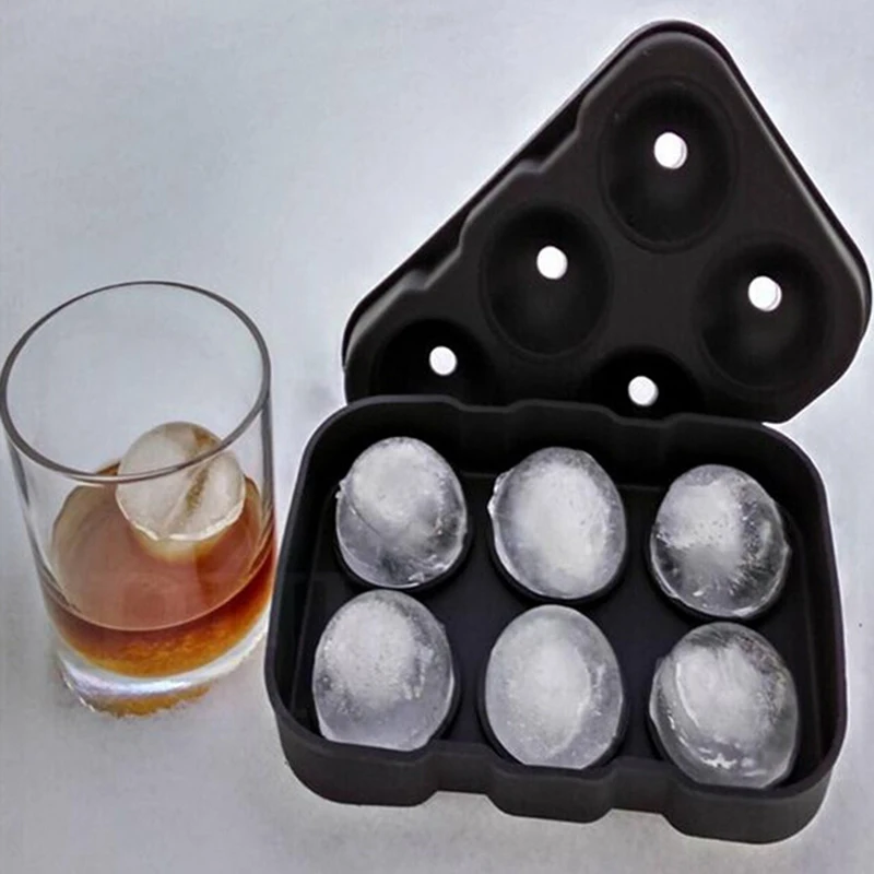 DIY креативный ледяной шар силиконовая форма для еды 6 отверстий круглый кубик