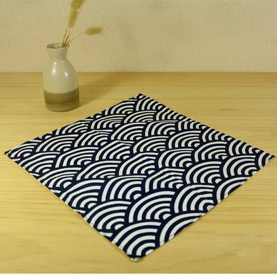 Японский хлопок furoshiki /японская Классическая традиционная печать/много видов использования/для кухни/для подарков - Цвет: 30cm
