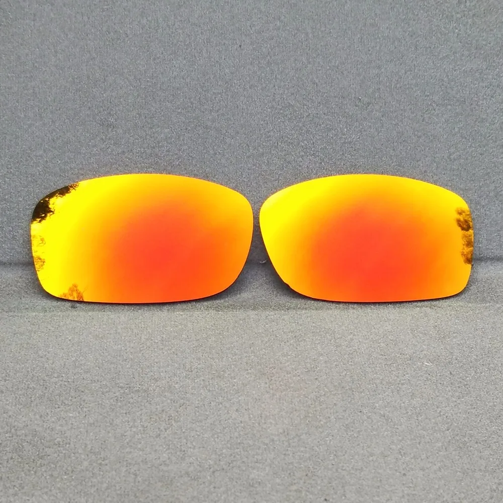 Линзы оранжево-красные зеркальные для Oakley Fives