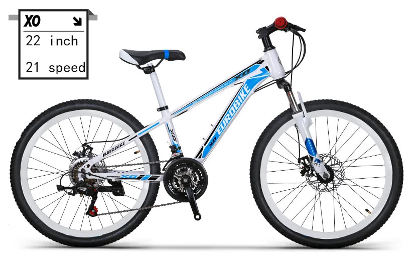 Eurobike 24*15 дюймов горный велосипед MTB дисковый тормоз стали 22/24 дюйма 21 скорость без