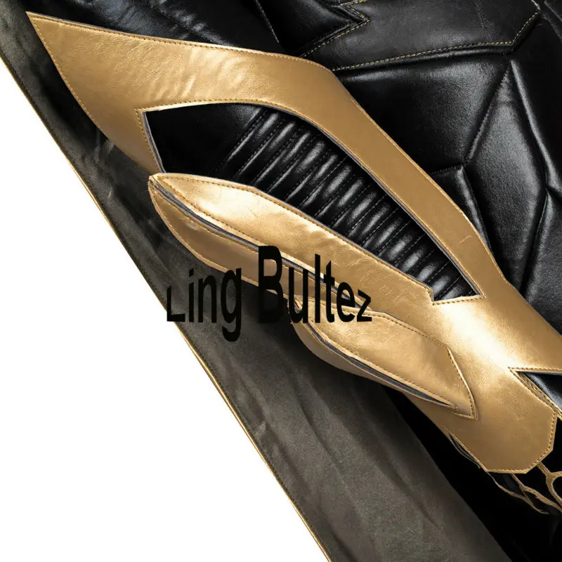 

Ling Bultez High Quality Batgirl Costume Leather Batgirl Cosplay Costume Set With Cape Black Batgirl Costume