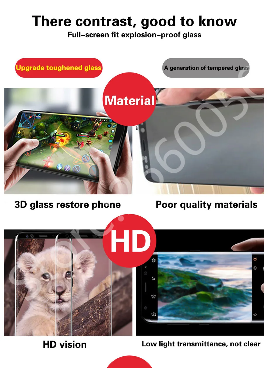 3D изогнутое закаленное стекло для samsung Galaxy S8 Plus, Защитная пленка для экрана, взрывозащищенное стекло для samsung S8 Note 8